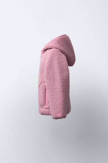 Hooded Faux Wool Jacket