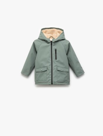 Baby Boy Hooded Raincoat