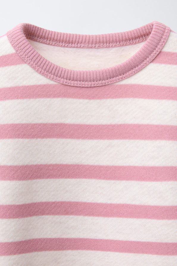 Striped Sweatshirt and Soft Touch Leggings Set