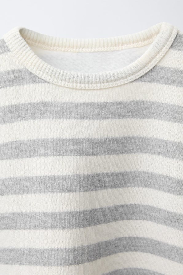Striped Sweatshirt and Soft Touch Leggings Set