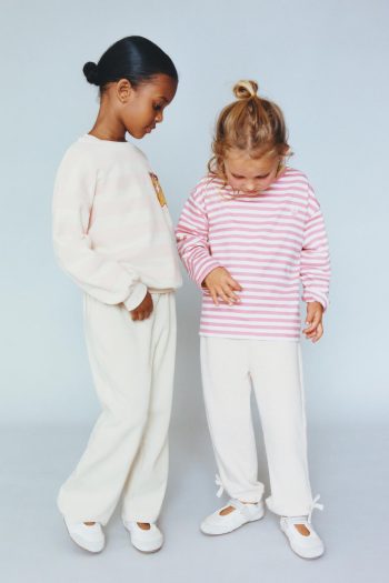Heavy Weight Woven Stripe T-Shirt with Heart Patch
