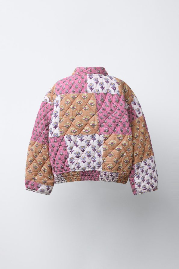 Patchwork Bomber Jacket