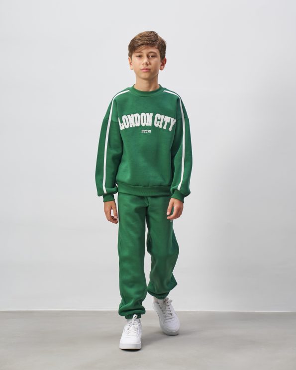 Boys' Cotton Green London City Printed Sweatshirt and Jogger Set