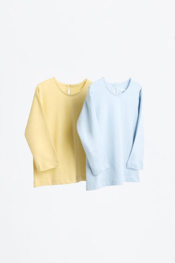 2-Pack Solid Color Long Sleeve T-Shirts