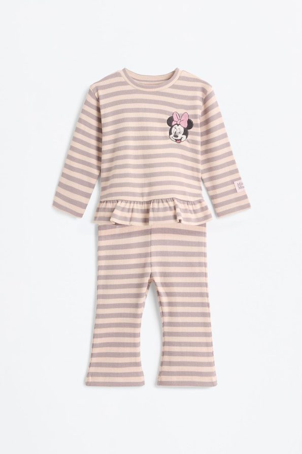 Minnie Mouse Ruffled T-Shirt and Leggings Set