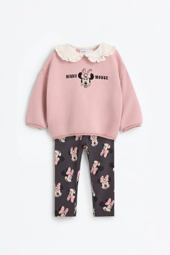 Minnie Mouse ©Disney Poplin Sweatshirt and Leggings Set