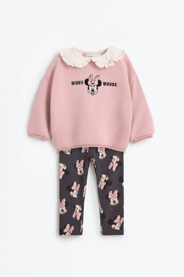 Minnie Mouse ©Disney Poplin Sweatshirt and Leggings Set