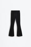 Thick Stretch Knit Flared Leggings