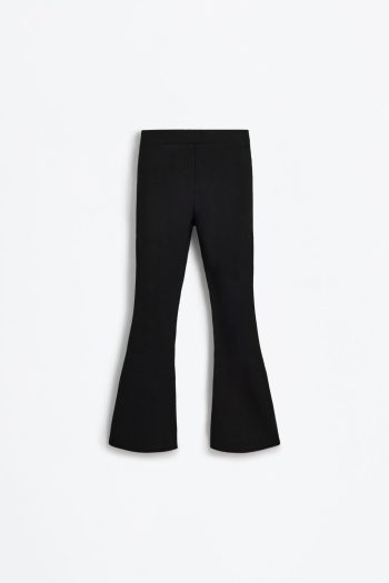 Thick Stretch Knit Flared Leggings