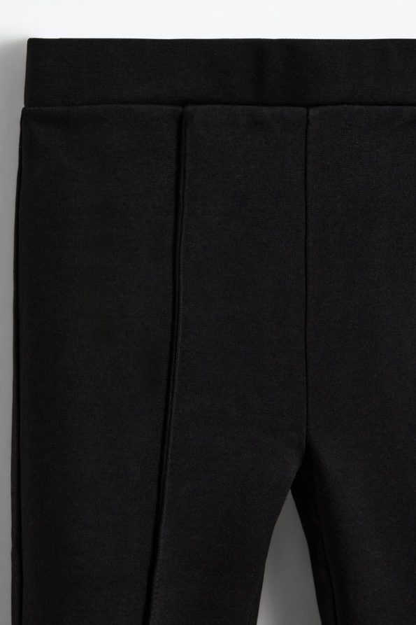 Thick Stretch Knit Flared Leggings