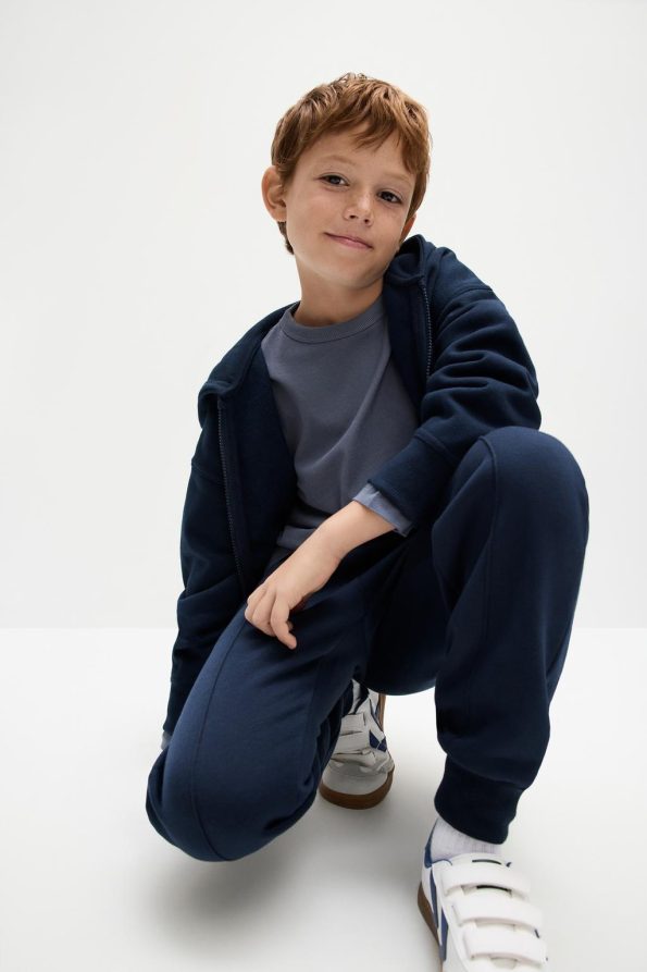 Cotton Pants with Stitching Details
