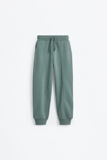 Cotton Pants with Stitch Details