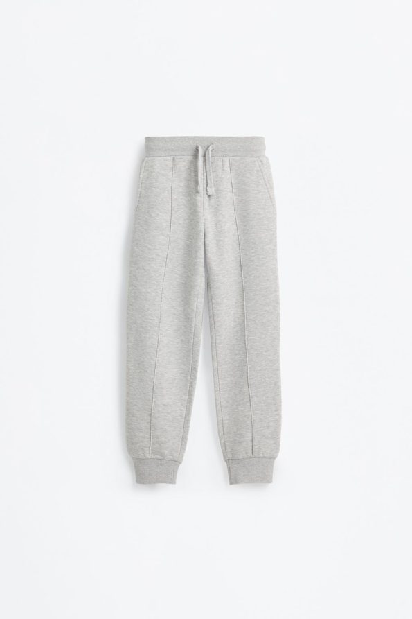 Cotton Pants with Stitch Details