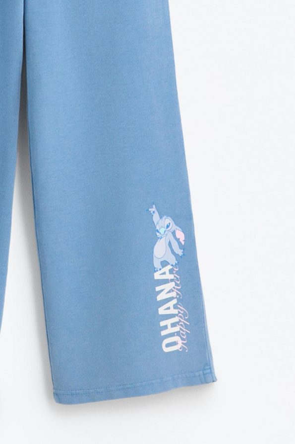 Stitch ©Disney Wide Leg Cotton Trousers