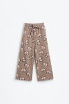Knotted Patterned Culotte Pants