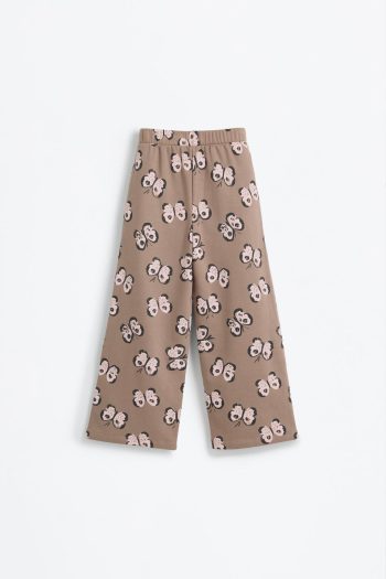 Knotted Patterned Culotte Pants