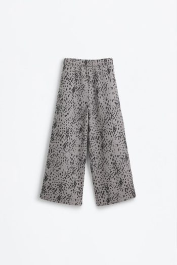 Knotted Patterned Culotte Pants