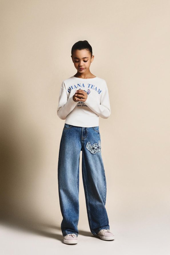 Stitch ©Disney Wide Leg Jeans