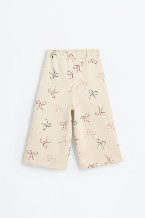 Patterned Cotton Culotte Pants