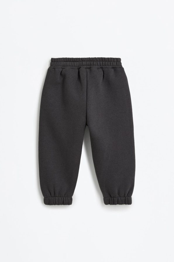 Elastic Hem Sweatshirt and Cotton Pants Set