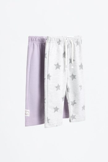 2-Pack Contrast Cotton Pants