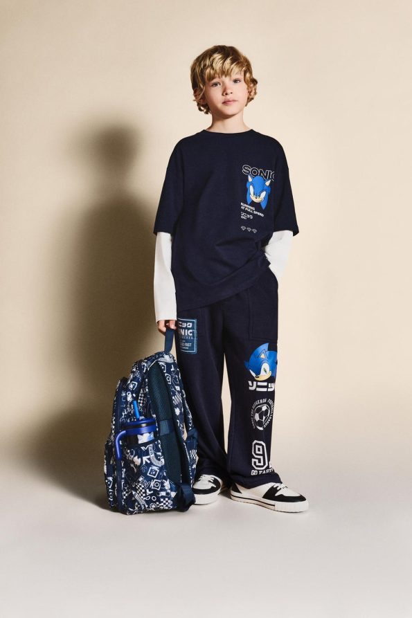 Sonic™ | SEGA Wide Leg Cotton Pants