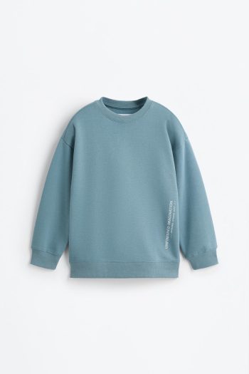 Cotton Sweatshirt and Pants Set