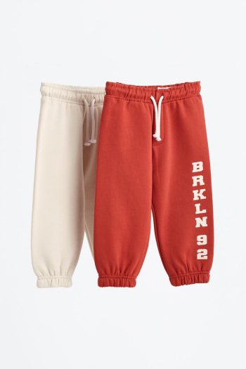 2-Pack Contrast Cotton Pants