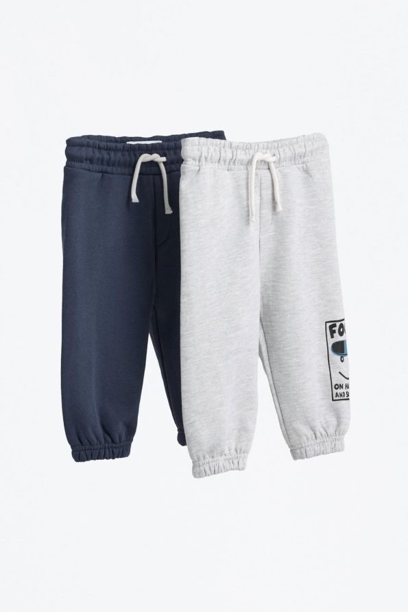 2-Pack Contrast Cotton Pants