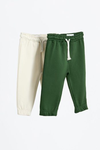 2-Pack Solid Color Cotton Pants