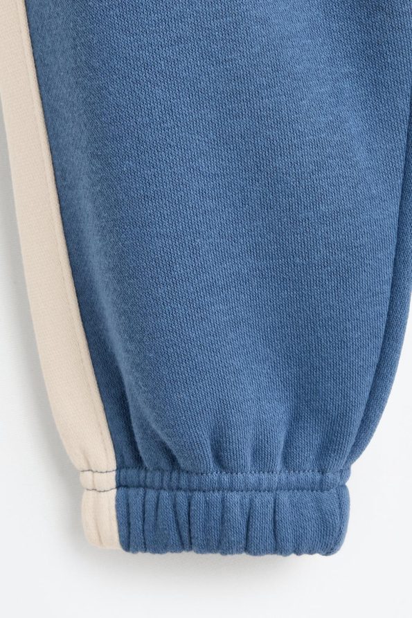 Contrast Side Stripe Cotton Pants
