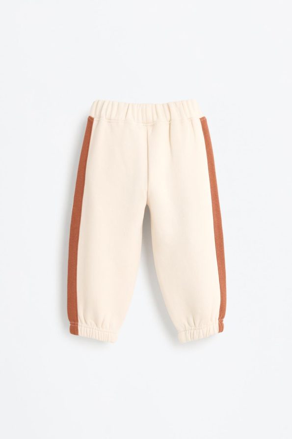 Contrast Striped Cotton Pants