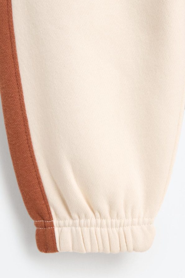 Contrast Striped Cotton Pants