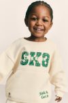 Patterned Sweatshirt and Pants Set