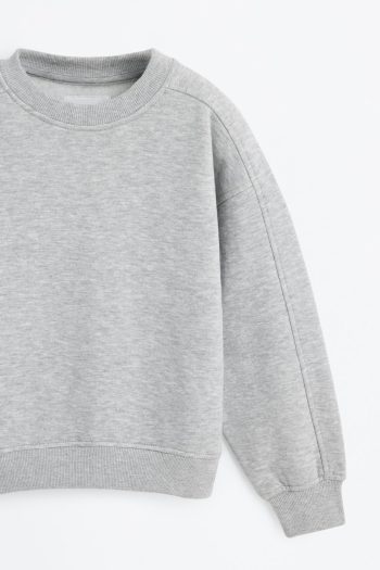 Solid Cotton Sweatshirt
