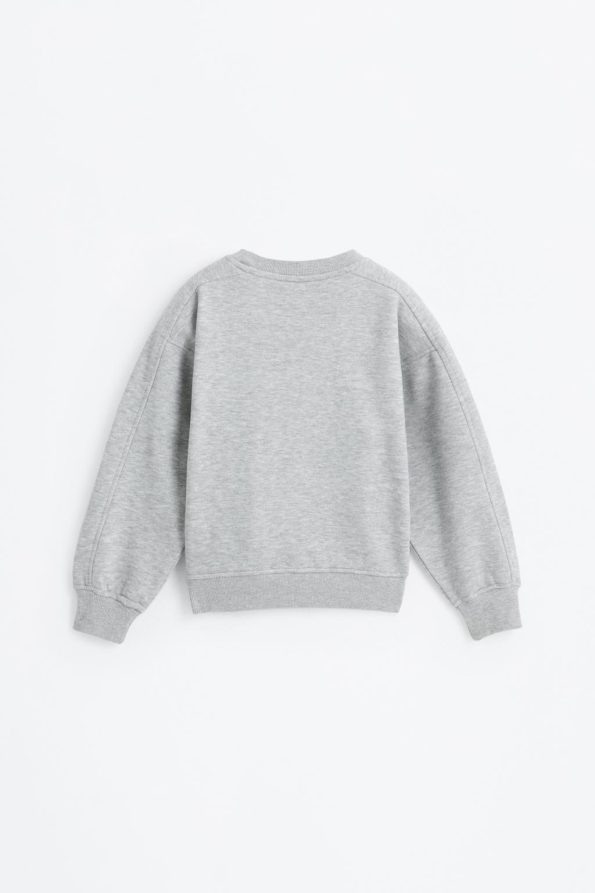 Solid Cotton Sweatshirt
