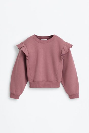 Ruffled Sweatshirt