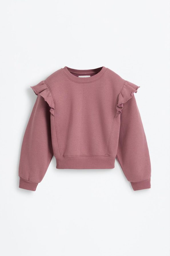Ruffled Sweatshirt