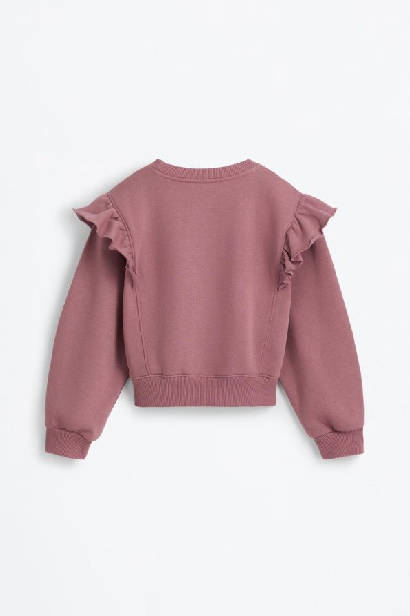Ruffled Sweatshirt