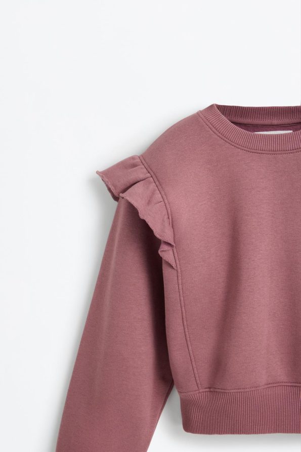 Ruffled Sweatshirt