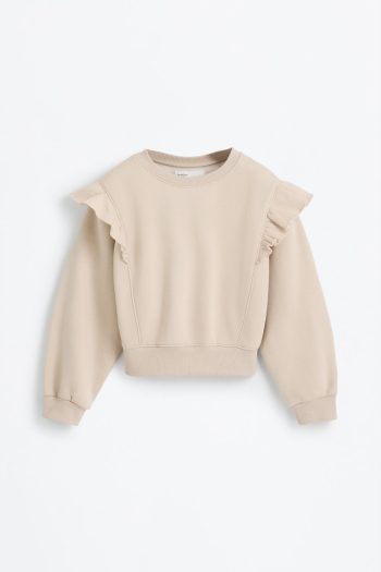 Ruffled Sweatshirt