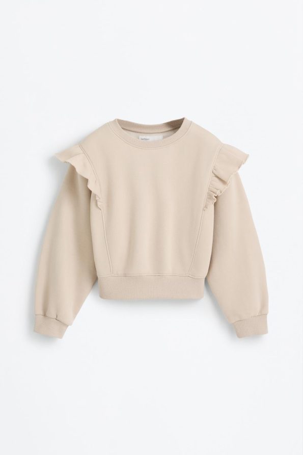 Ruffled Sweatshirt