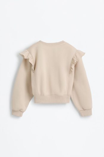 Ruffled Sweatshirt
