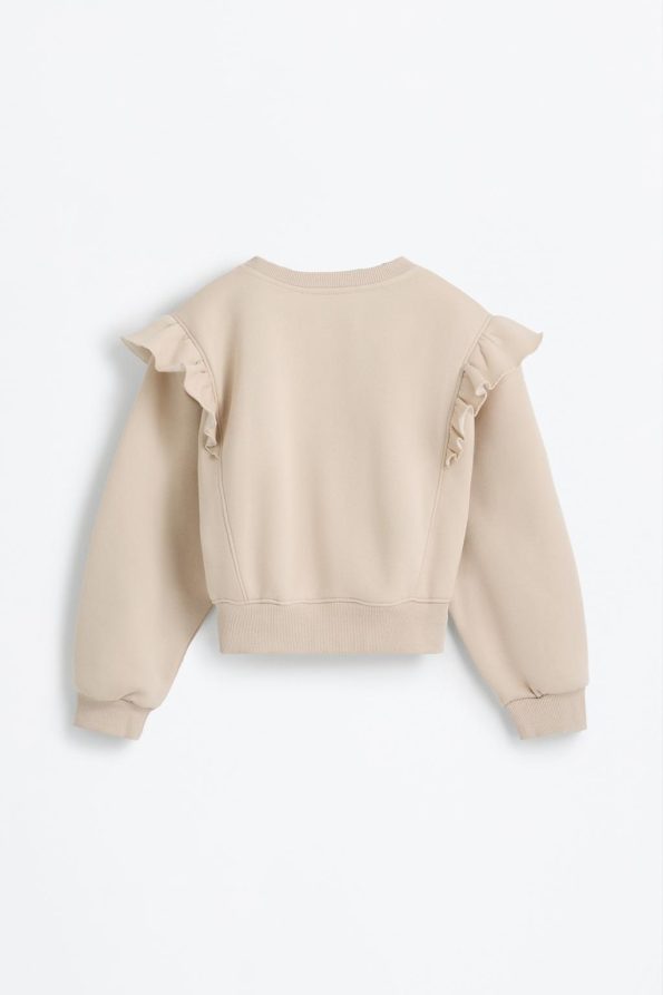 Ruffled Sweatshirt