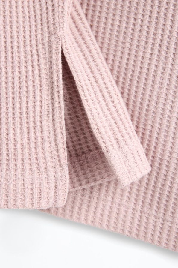 Waffle Textured Sweatshirt