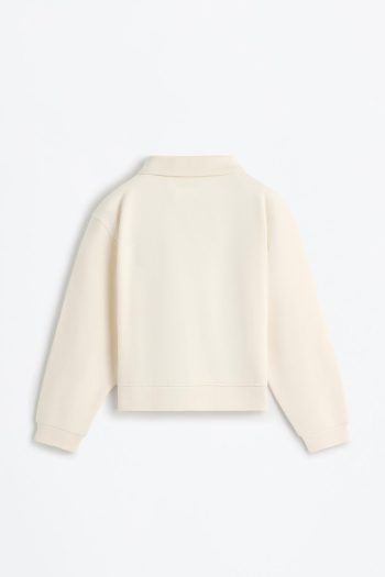 Polo Collar Sweatshirt