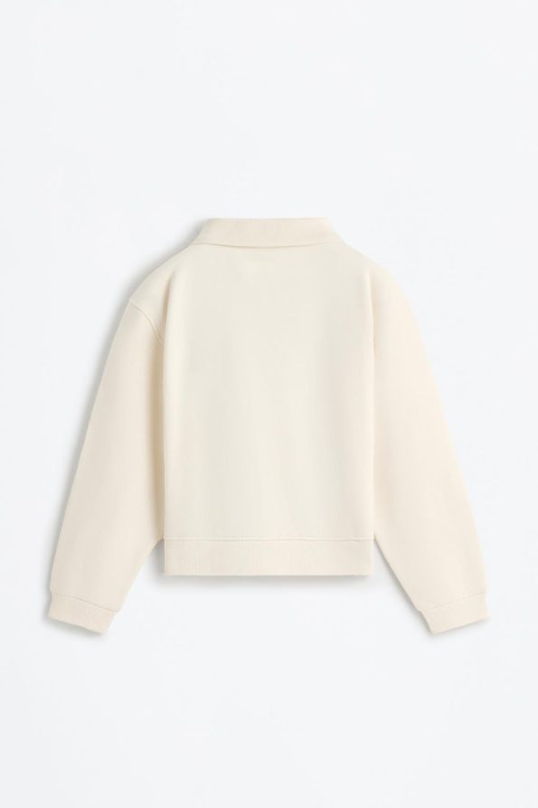 Polo Collar Sweatshirt
