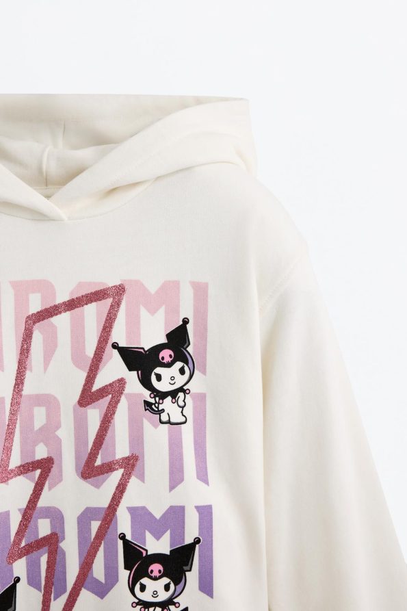 Kuromi Hello Kitty Printed Sweatshirt