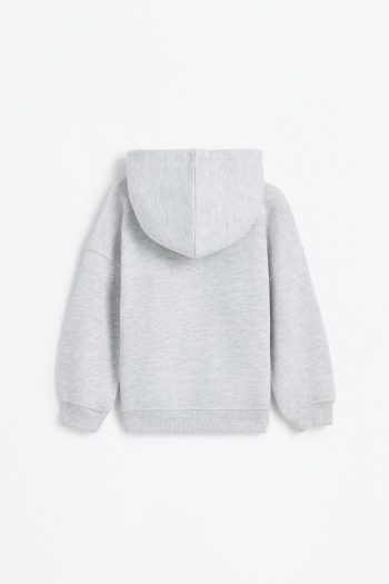 Hooded Patterned Sweatshirt