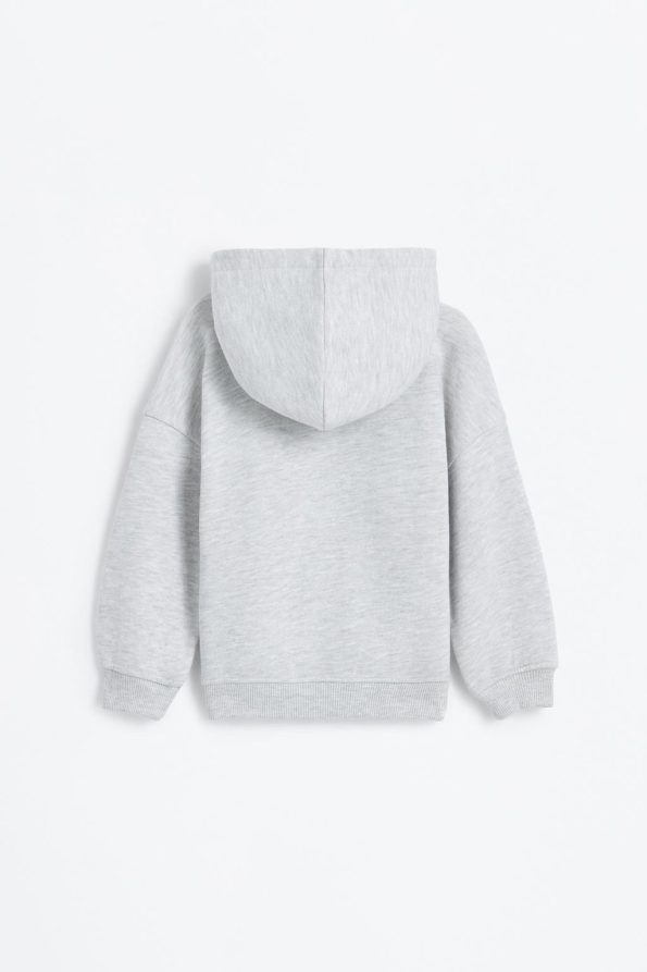 Hooded Patterned Sweatshirt